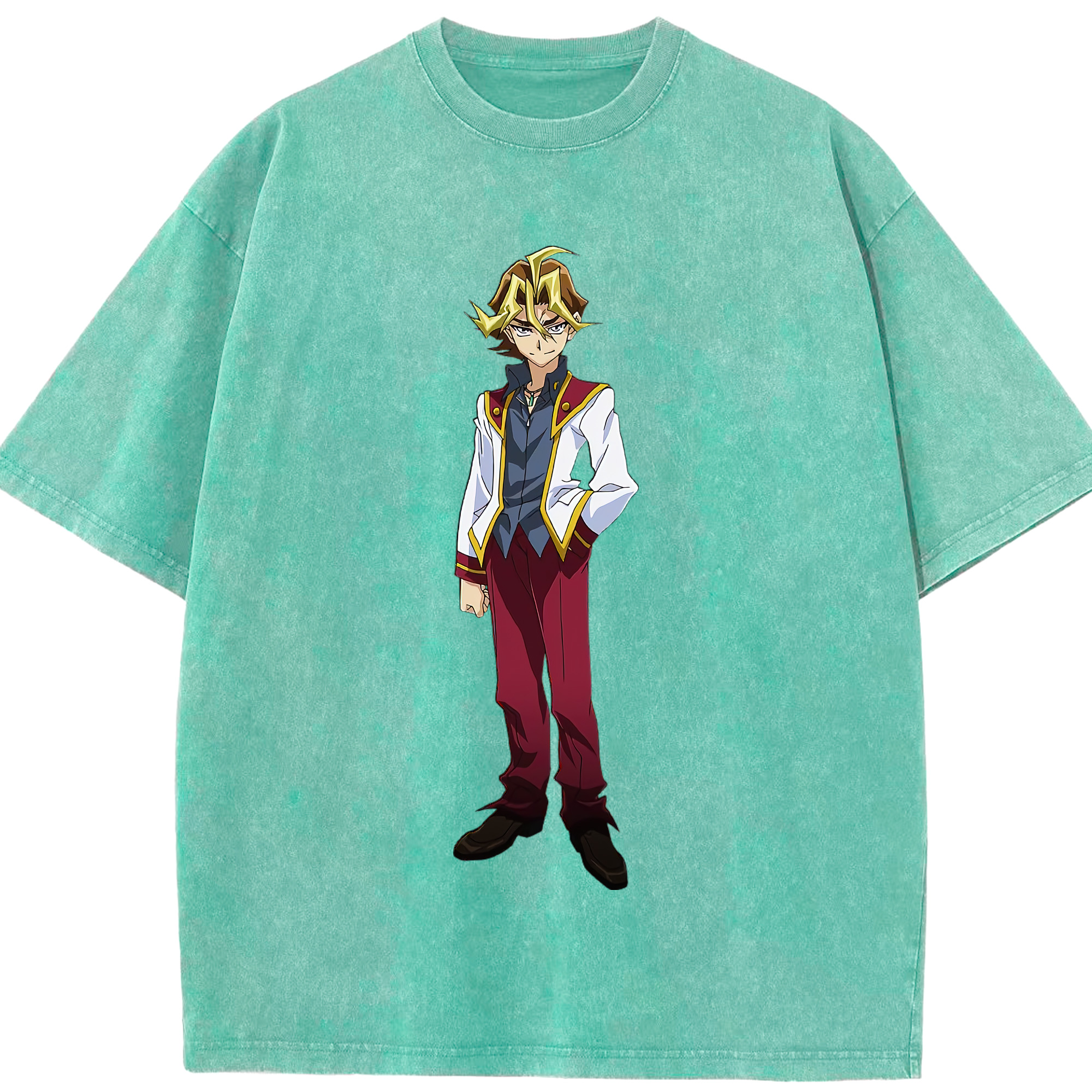 （画像用） 遊☆戯☆王 Yu-Gi-Oh! 綿100% ヴィンテージ風 半袖Tシャツ（フロントプリント）